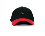 BLACK & RED LOGO DAD CAP