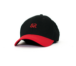 BLACK & RED LOGO DAD CAP