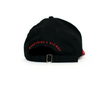 BLACK & RED LOGO DAD CAP